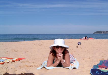 Kate at the beach